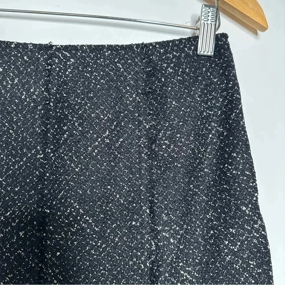 Lafayette 148 New York Black Tweed Split Layered Hem Skirt Size 6P - Picture 5 of 8